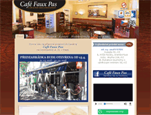 Tablet Screenshot of cafe-fauxpas.cz